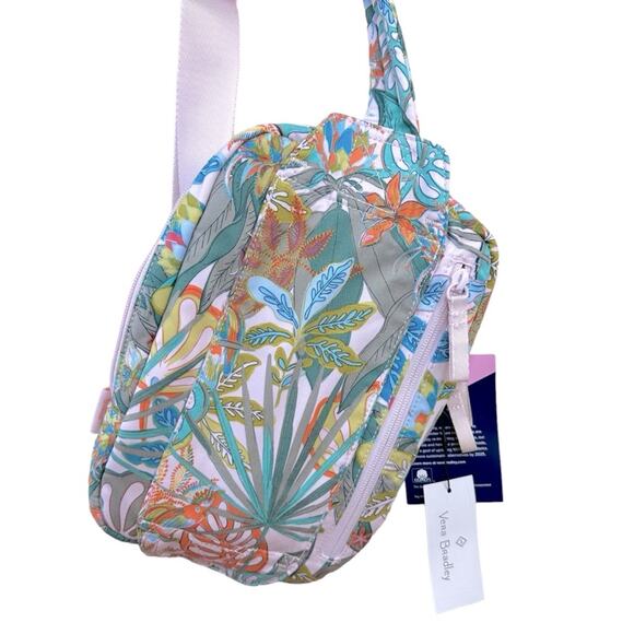 NWT   Vera Bradley Women's Cotton Utility Sling Backpack, Rain Forest Canopy - Picture 7 of 14